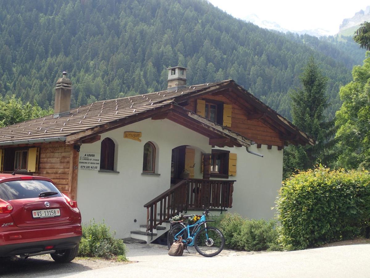 Chalet Le Muguet Villa Ovronnaz Exteriör bild