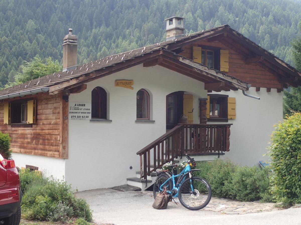 Chalet Le Muguet Villa Ovronnaz Exteriör bild